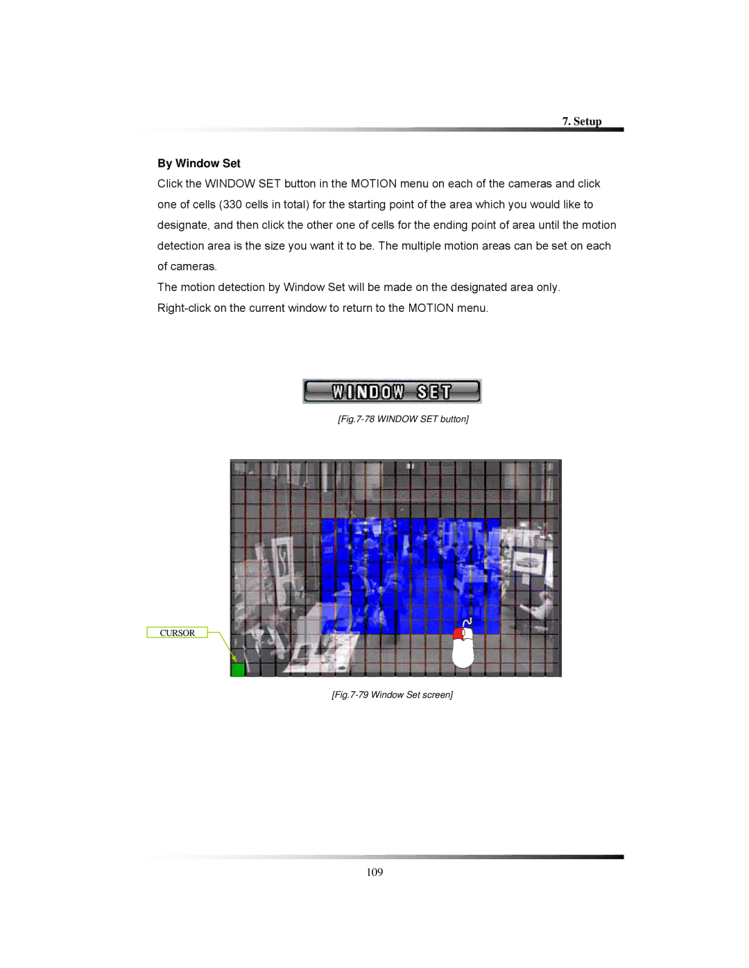 Clover Electronics CDR1650 instruction manual By Window Set, Window SET button 