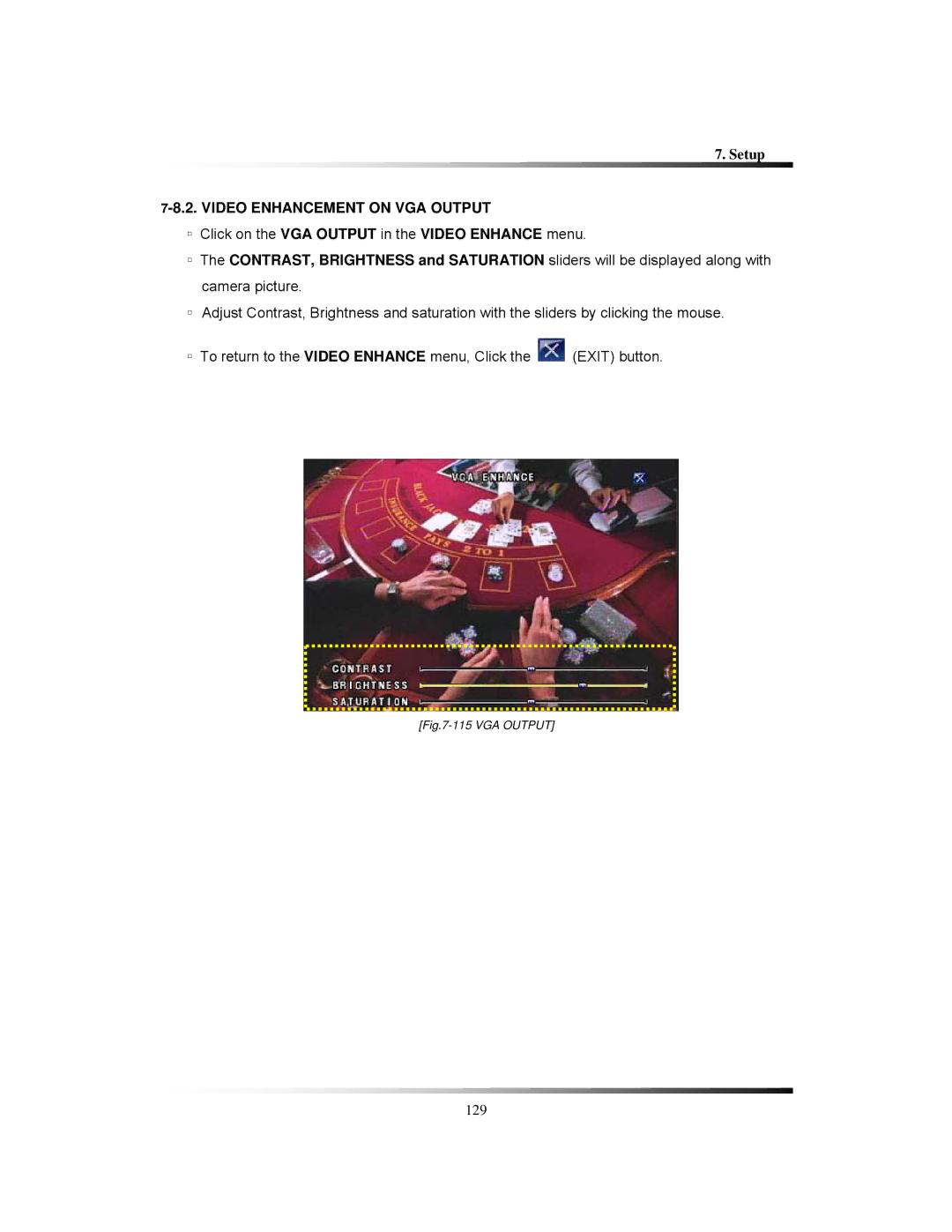 Clover Electronics CDR1650 instruction manual Video Enhancement on VGA Output 