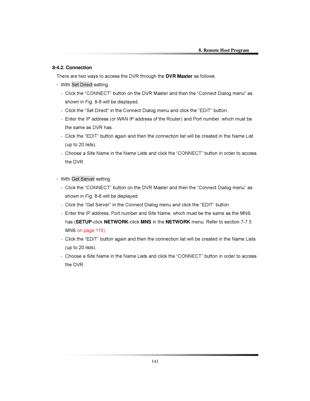 Clover Electronics CDR1650 instruction manual Connection 