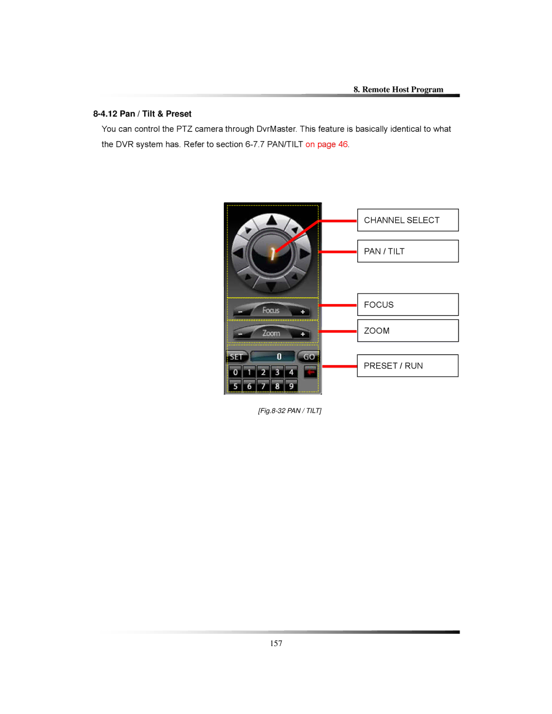 Clover Electronics CDR1650 instruction manual Pan / Tilt & Preset, Channel Select PAN / Tilt Focus Zoom Preset / RUN 