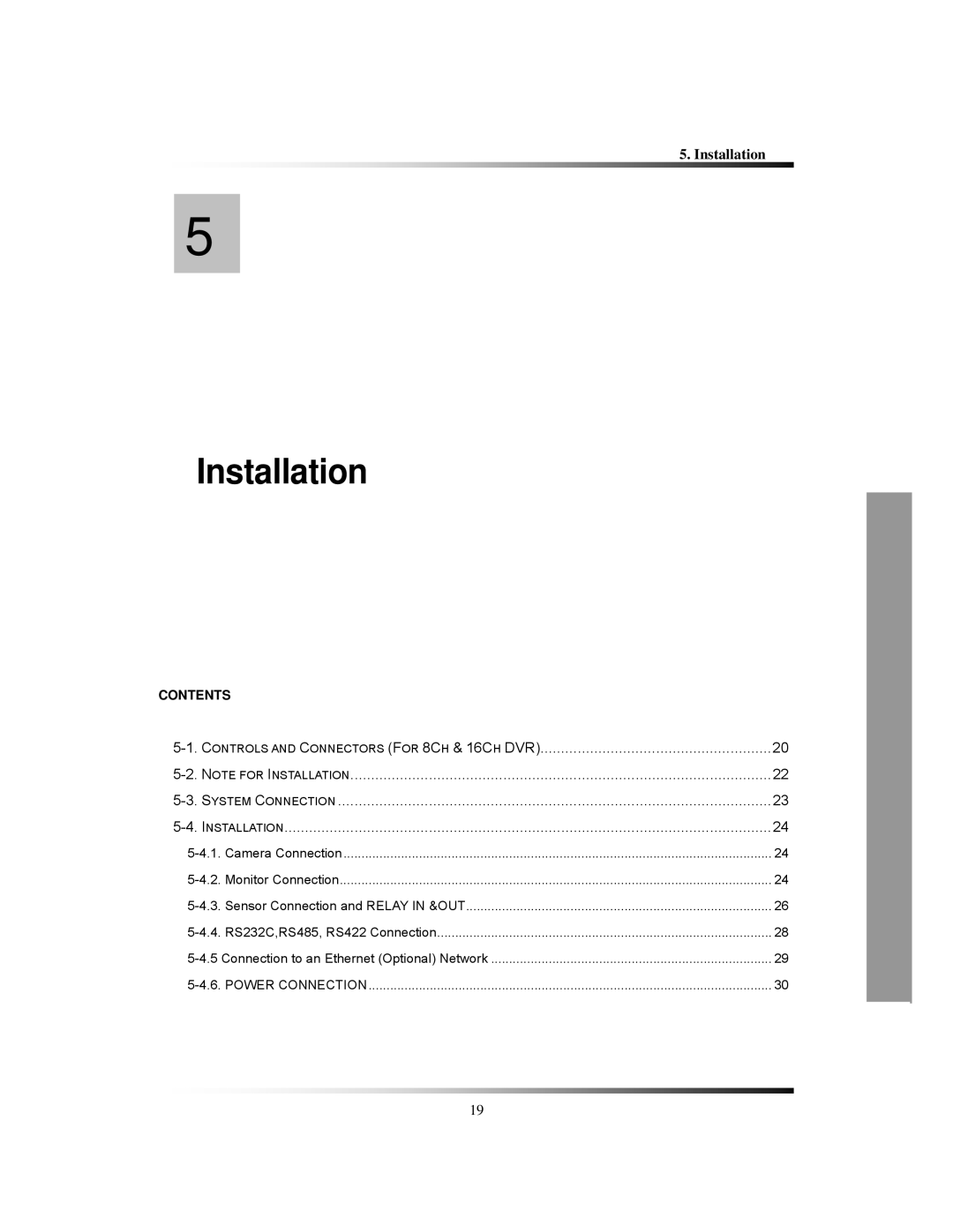 Clover Electronics CDR1650 instruction manual Installation 