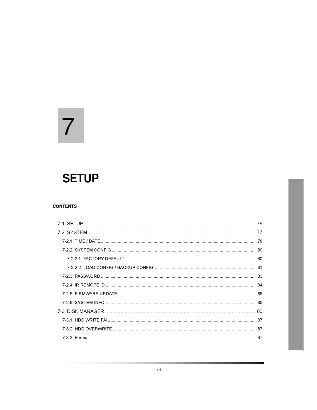 Clover Electronics CDR1650 instruction manual Setup 