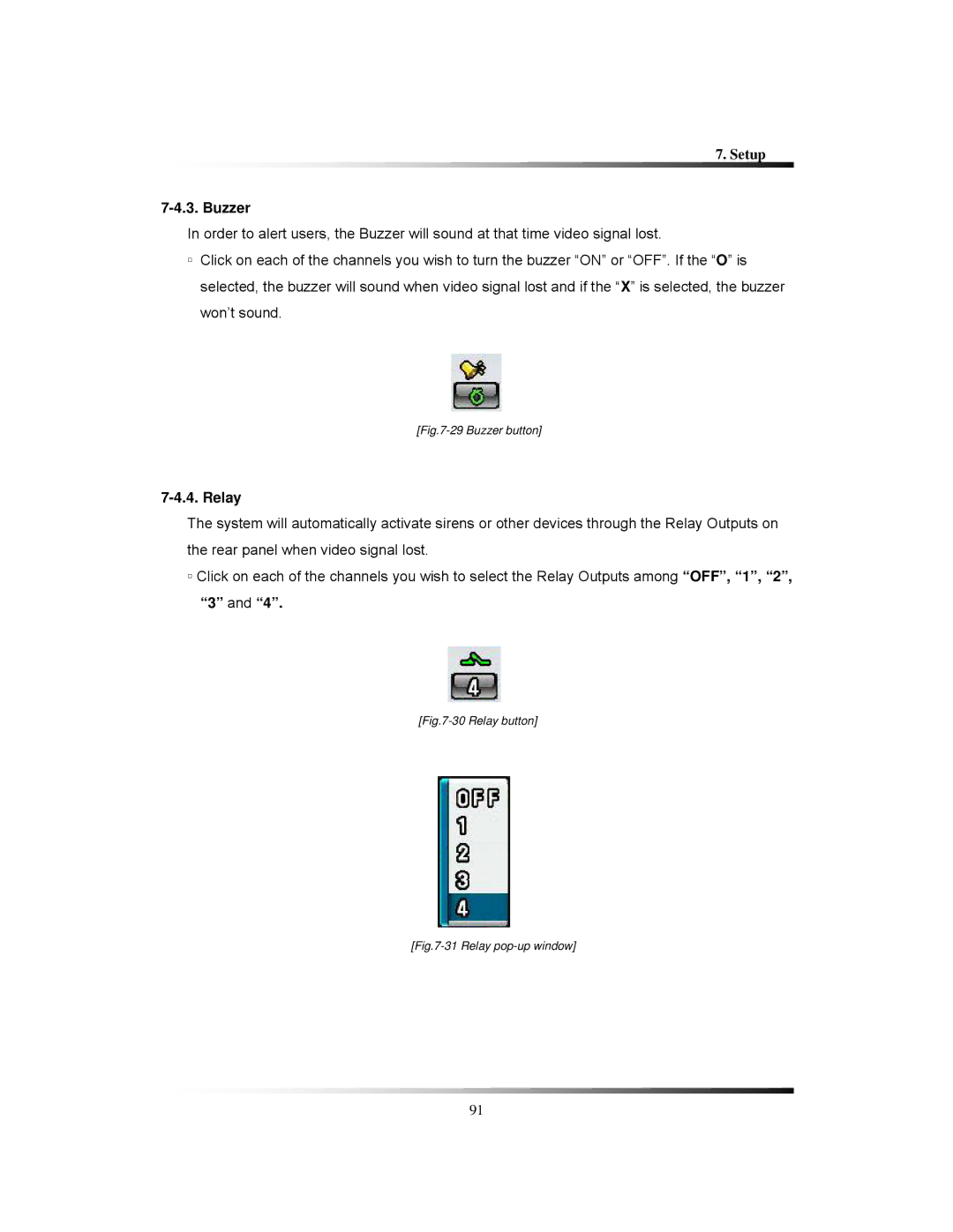 Clover Electronics CDR1650 instruction manual Buzzer, Relay 