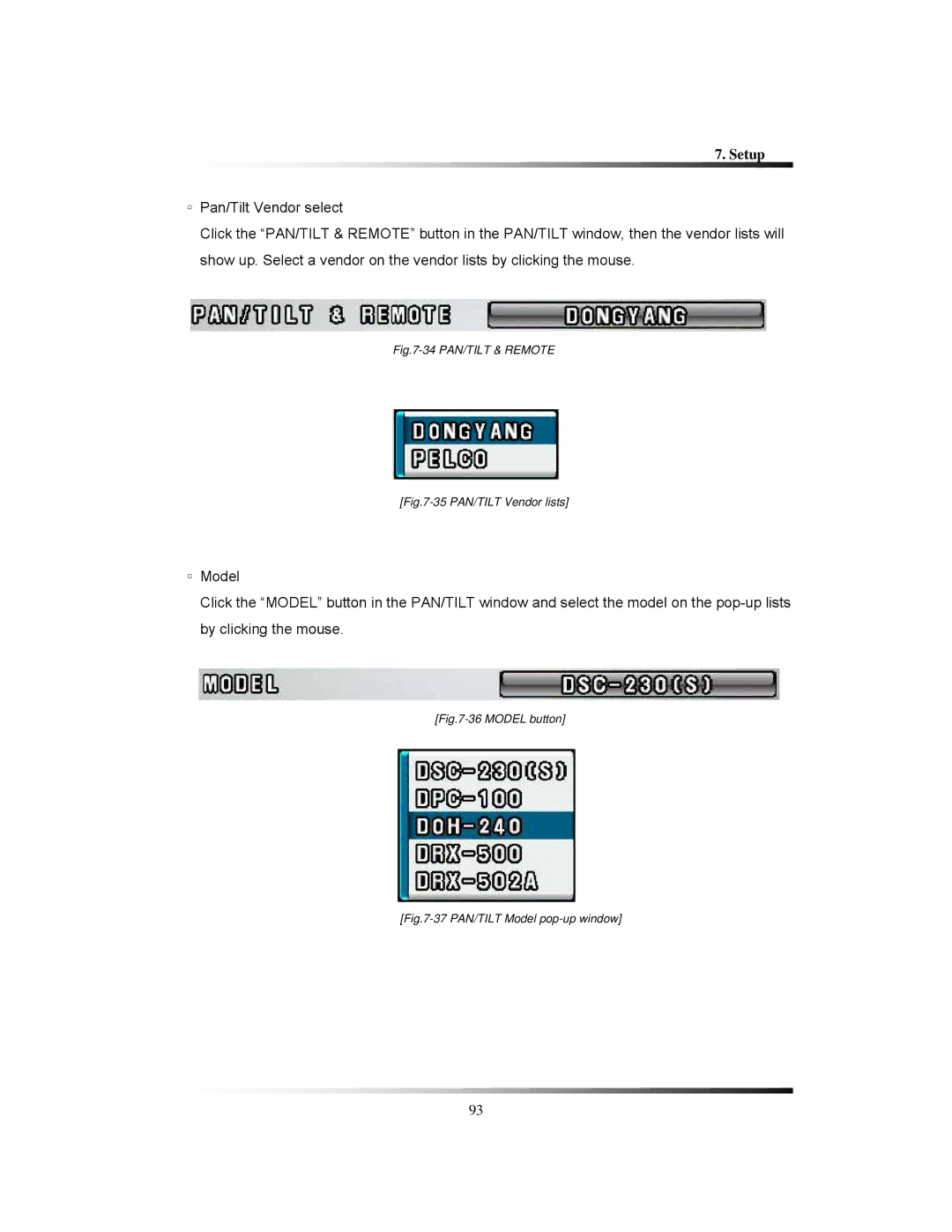 Clover Electronics CDR1650 instruction manual 34 PAN/TILT & Remote 