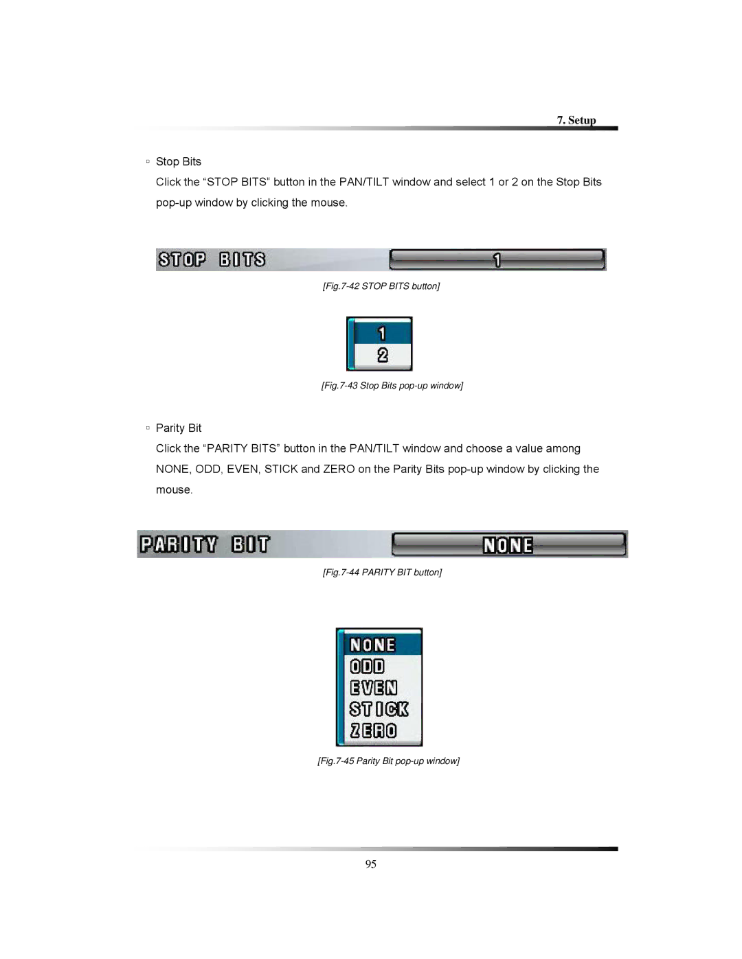 Clover Electronics CDR1650 instruction manual Stop Bits button 