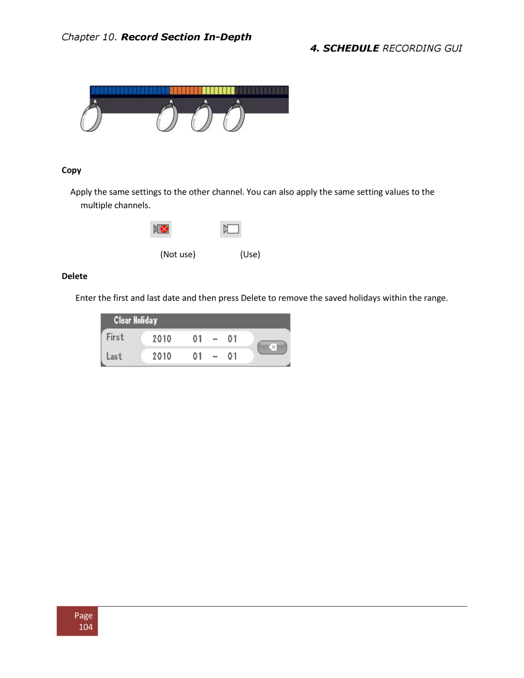 Clover Electronics DV1670D instruction manual Copy, Delete 