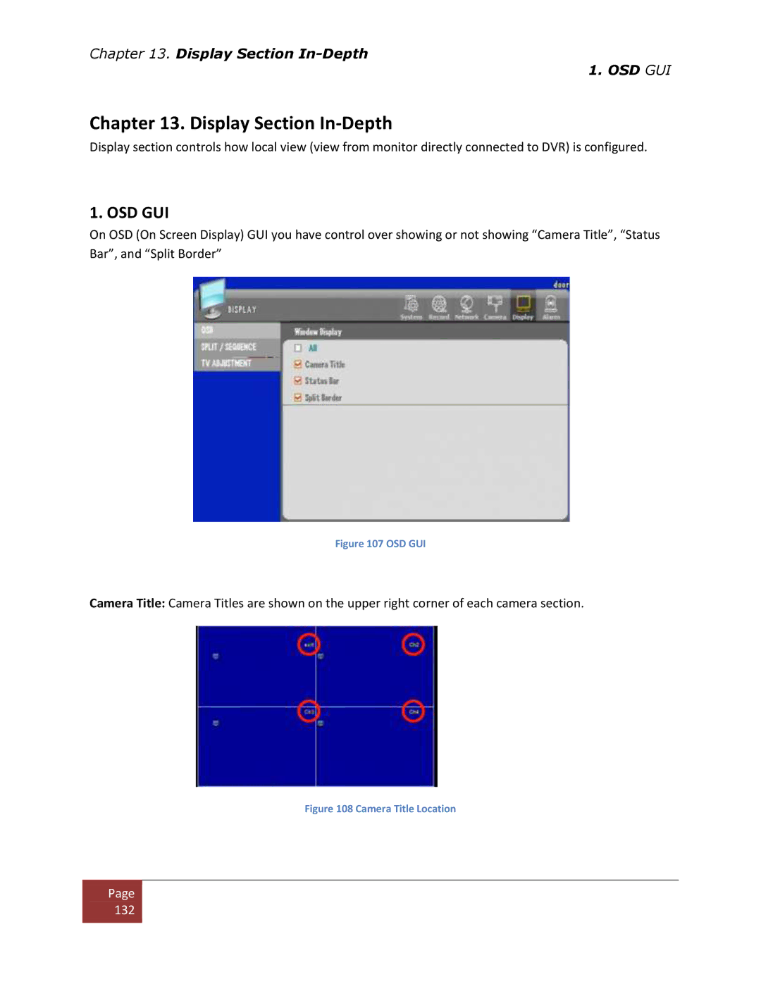 Clover Electronics DV1670D instruction manual Display Section In-Depth, Osd Gui 