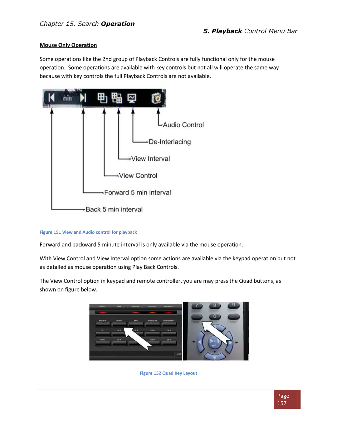 Clover Electronics DV1670D instruction manual Mouse Only Operation, View and Audio control for playback 