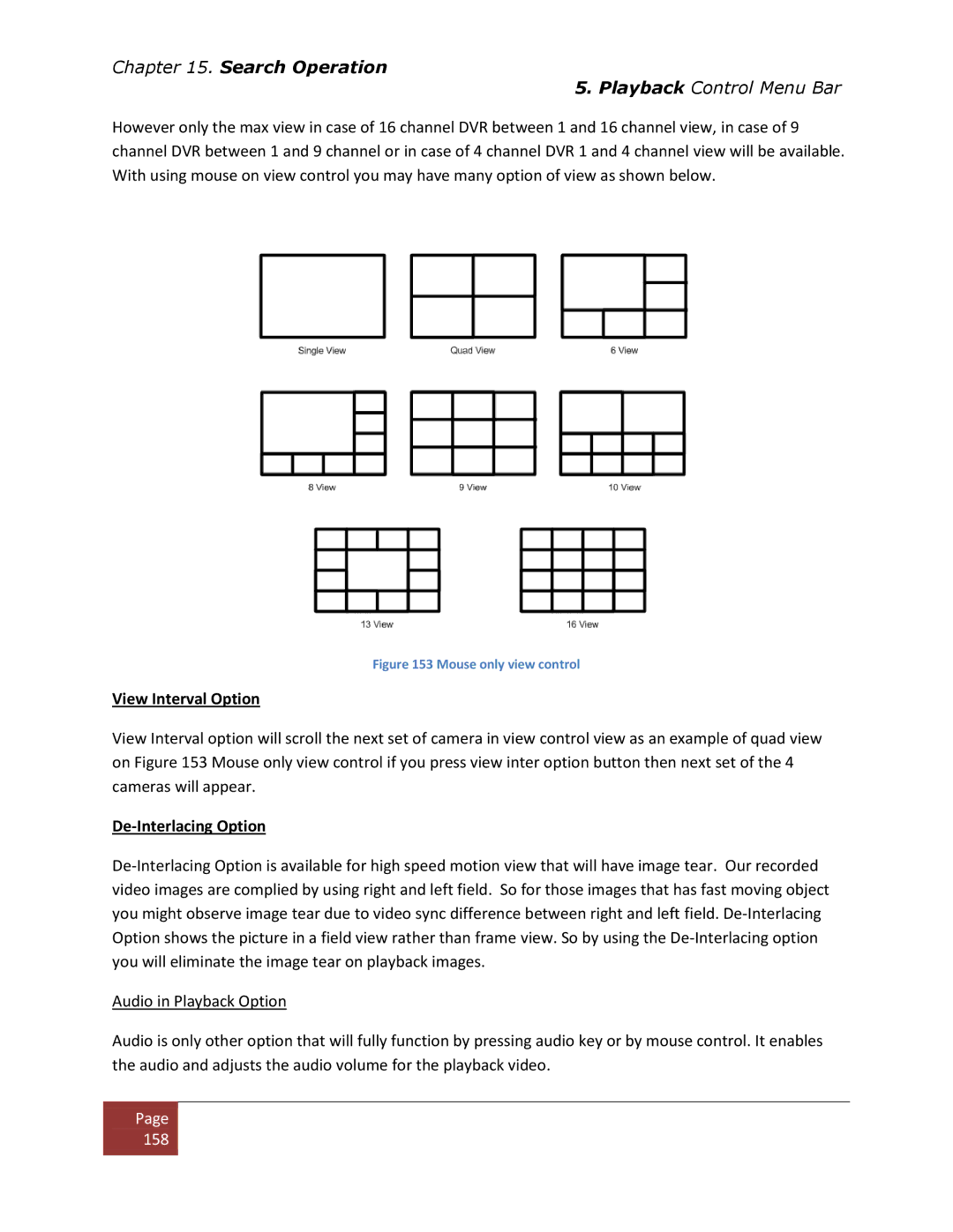 Clover Electronics DV1670D instruction manual View Interval Option, De-Interlacing Option 