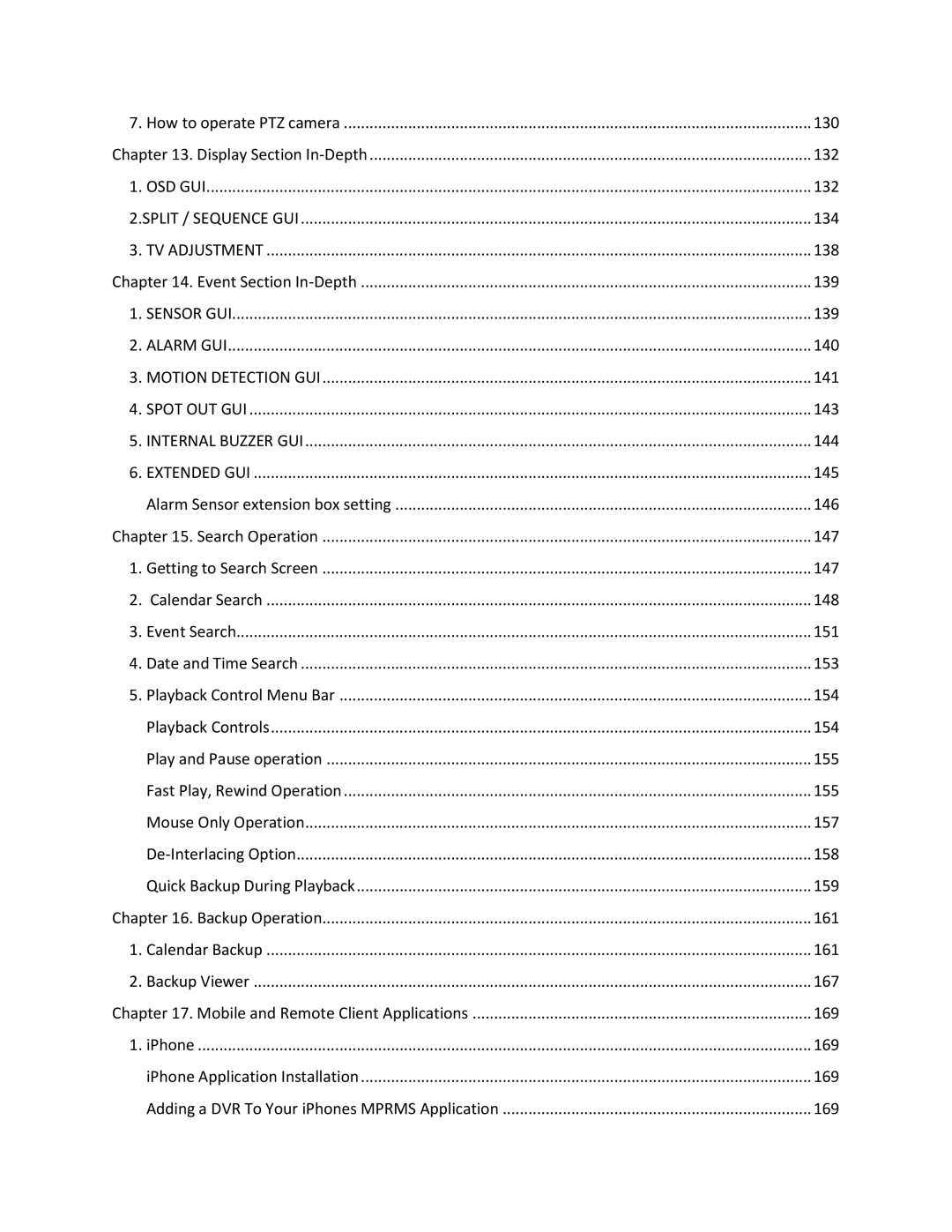 Clover Electronics DV1670D instruction manual 130 