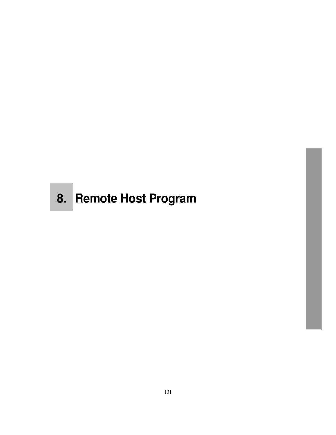 Clover Electronics LCD2084, LCD2088 instruction manual Remote Host Program 