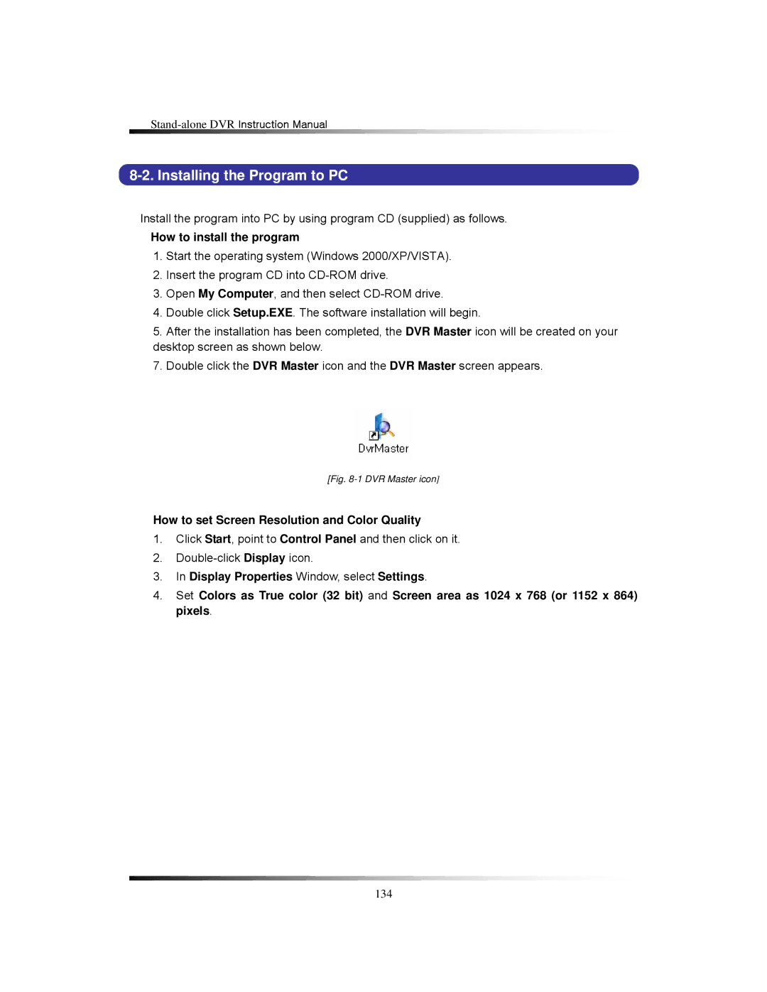 Clover Electronics LCD2088, LCD2084 instruction manual Installing the Program to PC, How to install the program 