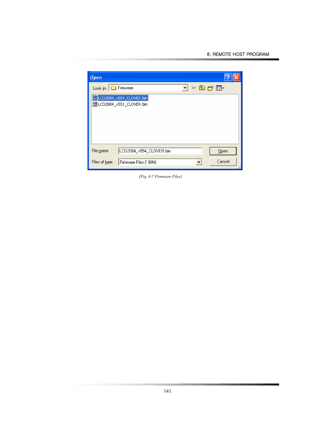 Clover Electronics LCD2084, LCD2088 instruction manual 141 