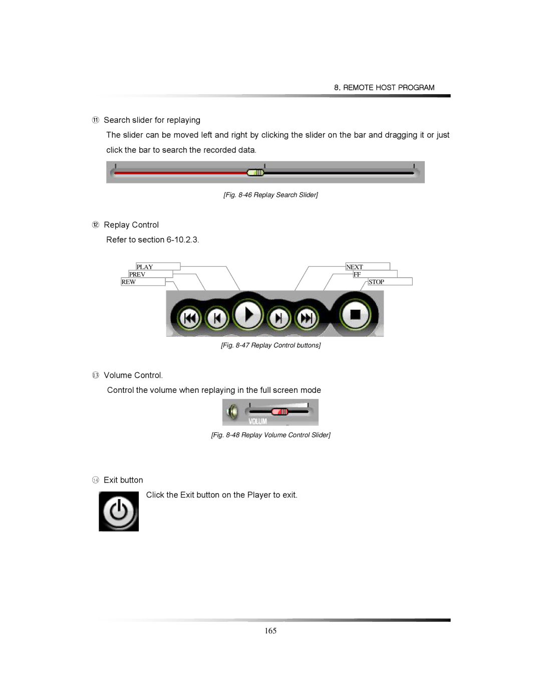 Clover Electronics LCD2084, LCD2088 instruction manual ⑫ Replay Control Refer to section 