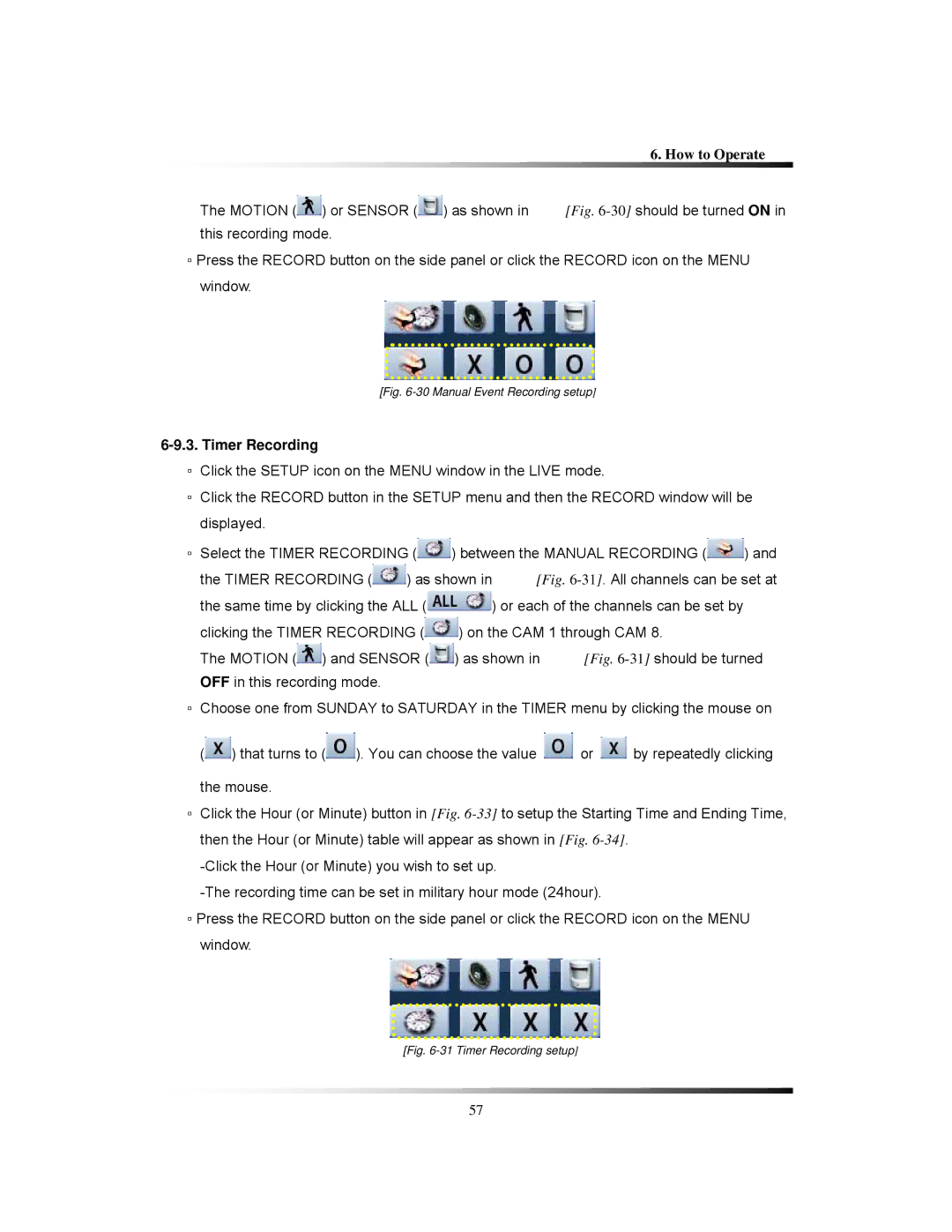 Clover Electronics LCD2084, LCD2088 instruction manual Timer Recording, should be turned on 