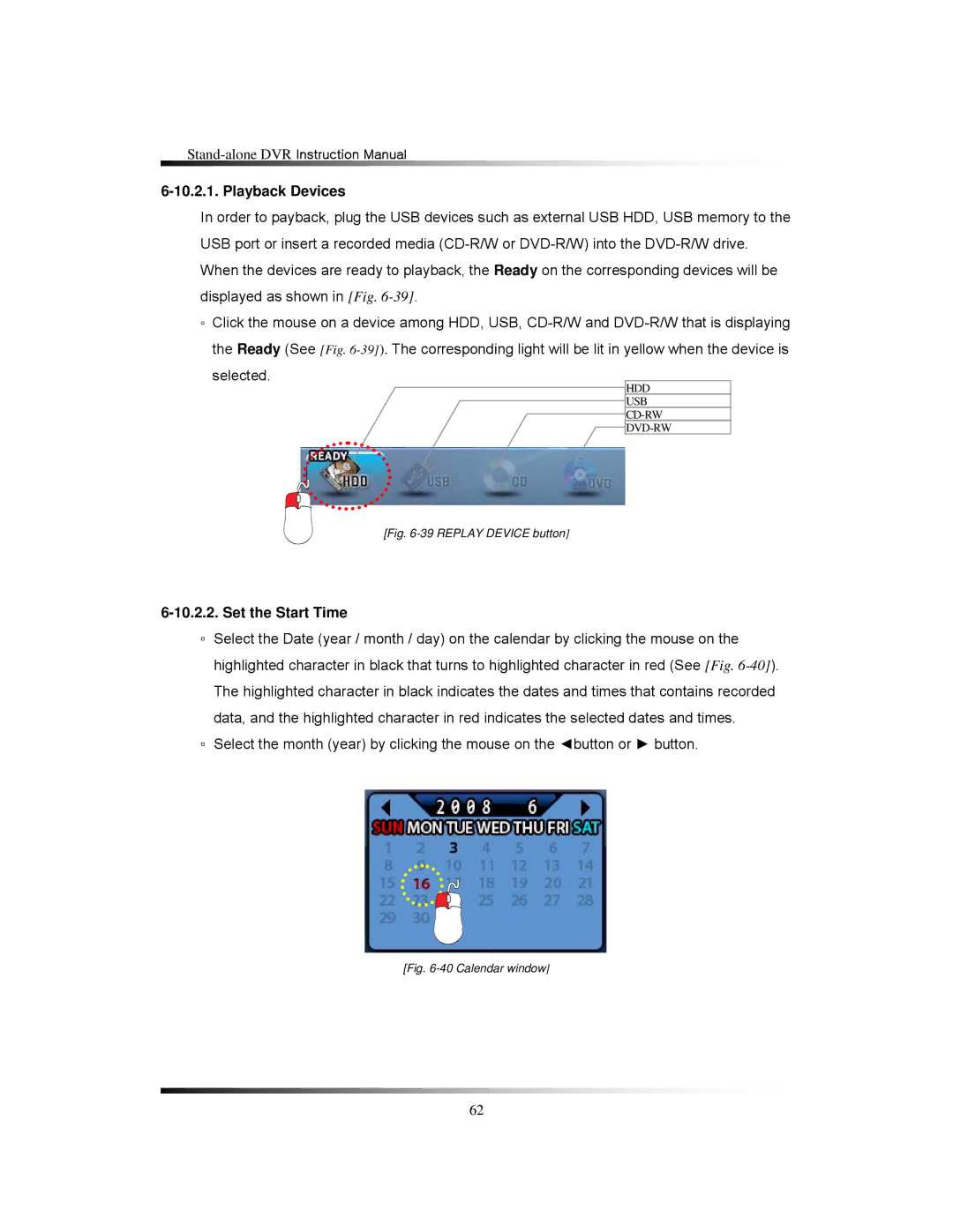 Clover Electronics LCD2088, LCD2084 instruction manual Playback Devices, Set the Start Time 