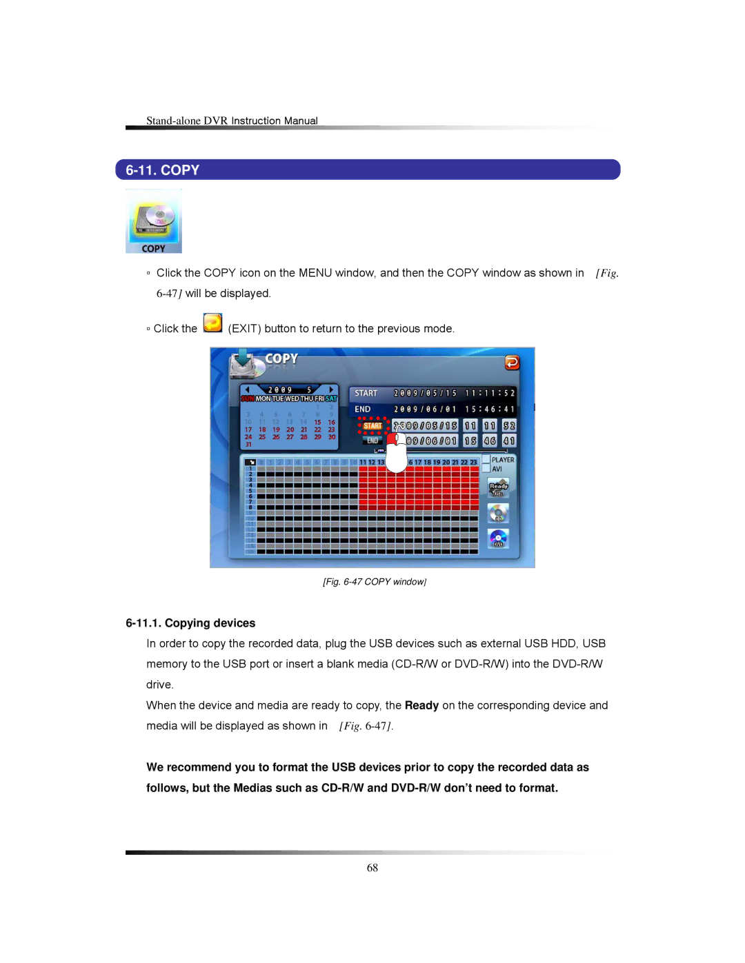 Clover Electronics LCD2088, LCD2084 instruction manual Copying devices 