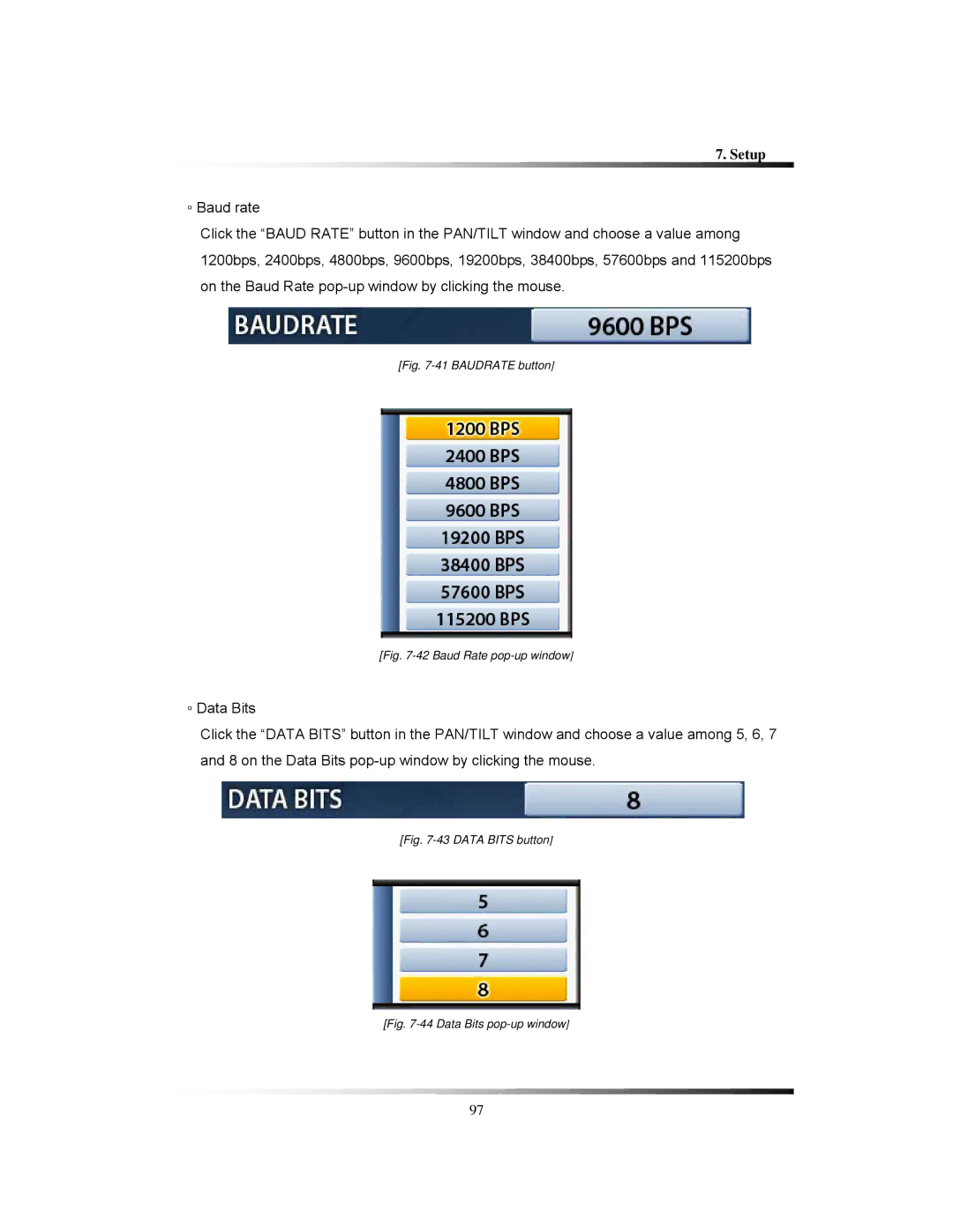 Clover Electronics LCD2084, LCD2088 instruction manual Baudrate button 