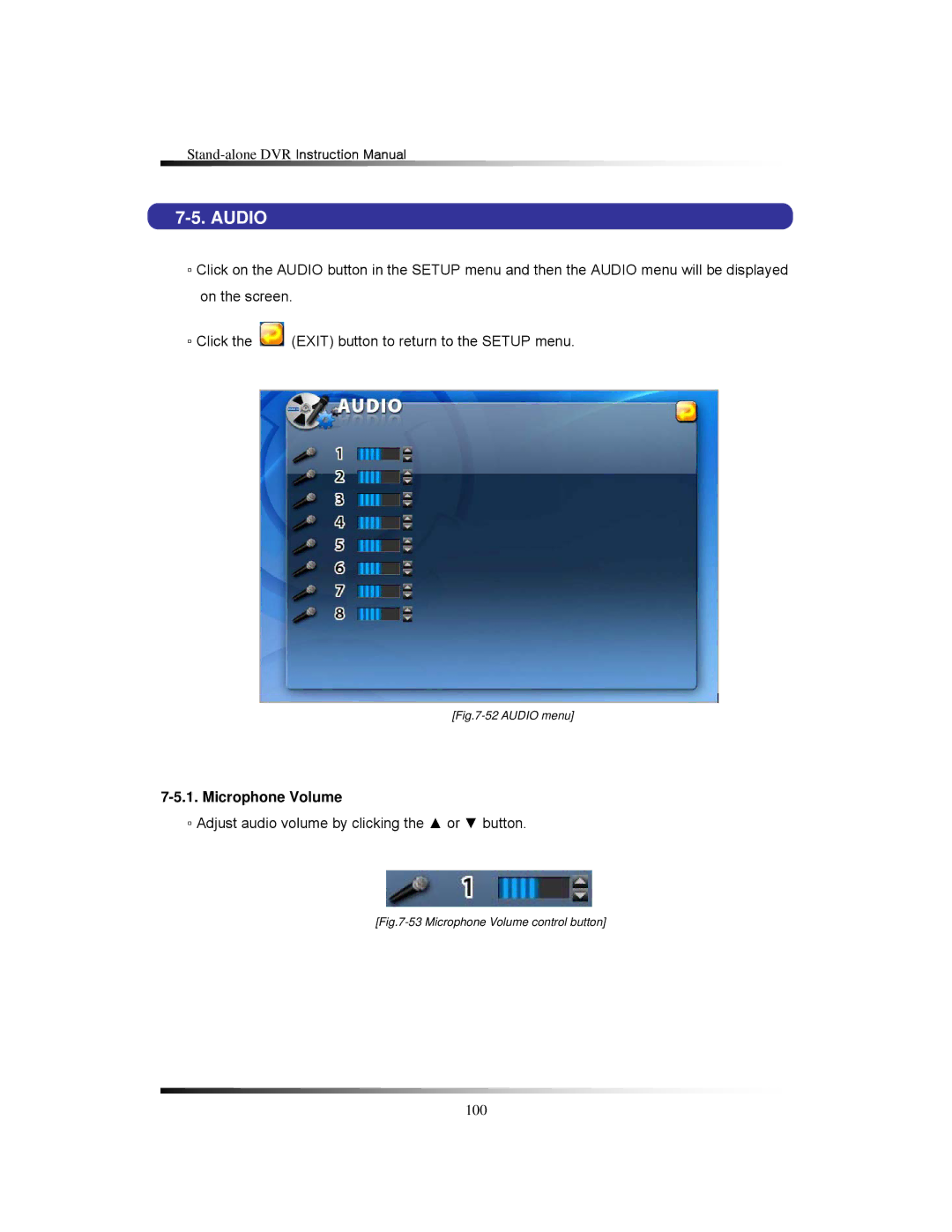 Clover Electronics LCD26164, LCD261616, LCD26168 instruction manual Audio, Microphone Volume 