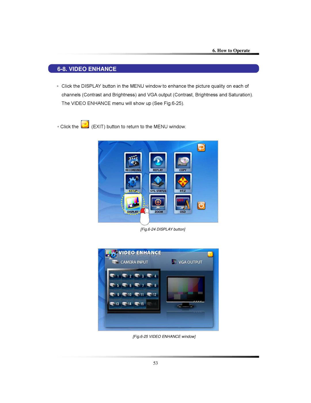 Clover Electronics LCD26168, LCD261616, LCD26164 instruction manual Video Enhance 