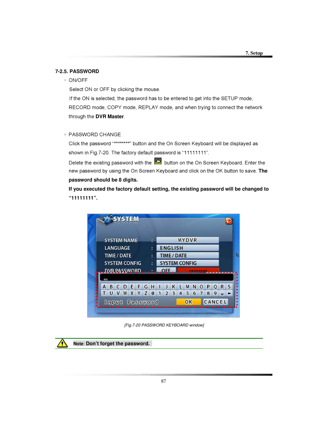 Clover Electronics LCD261616, LCD26164, LCD26168 instruction manual On/Off, Password Change 