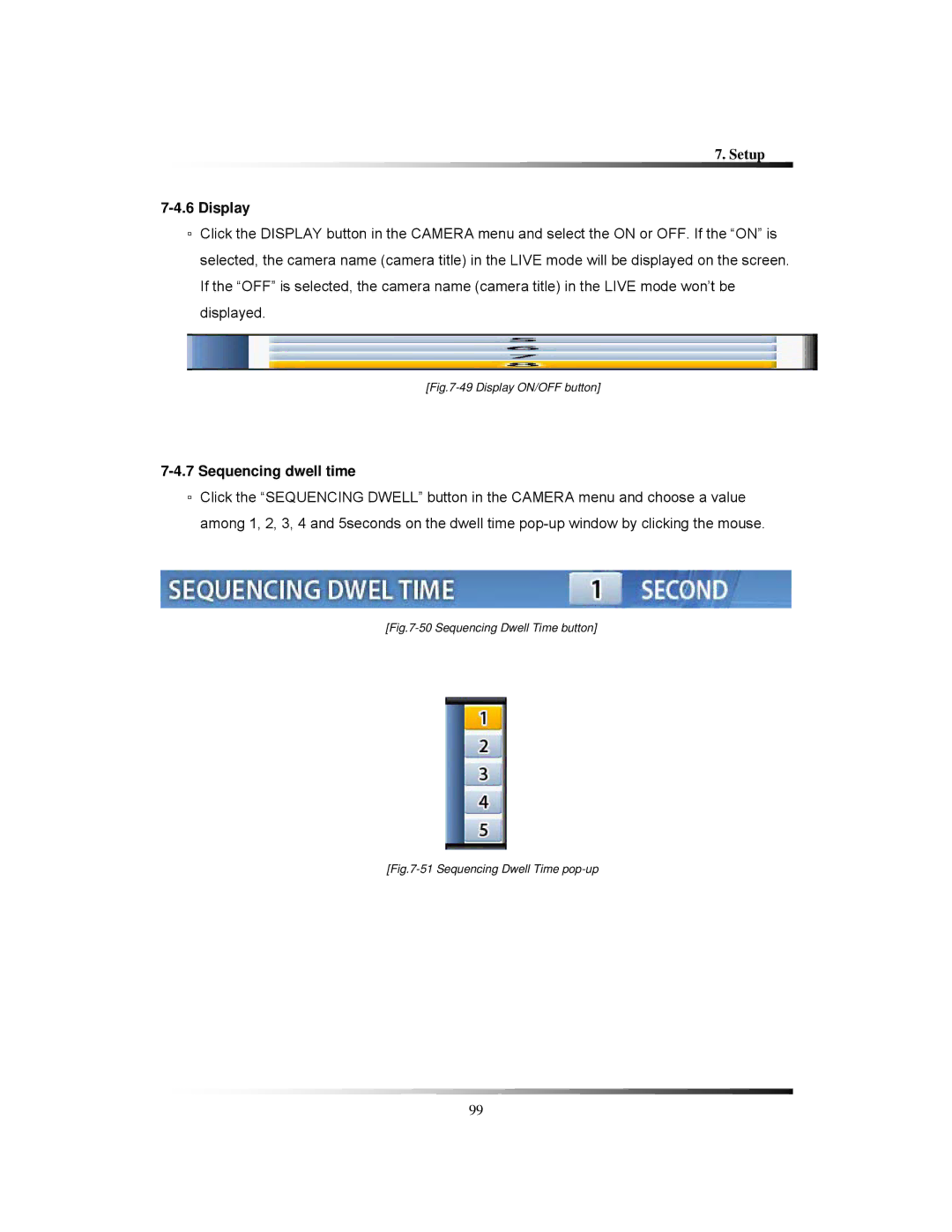 Clover Electronics LCD261616, LCD26164, LCD26168 instruction manual Display, Sequencing dwell time 