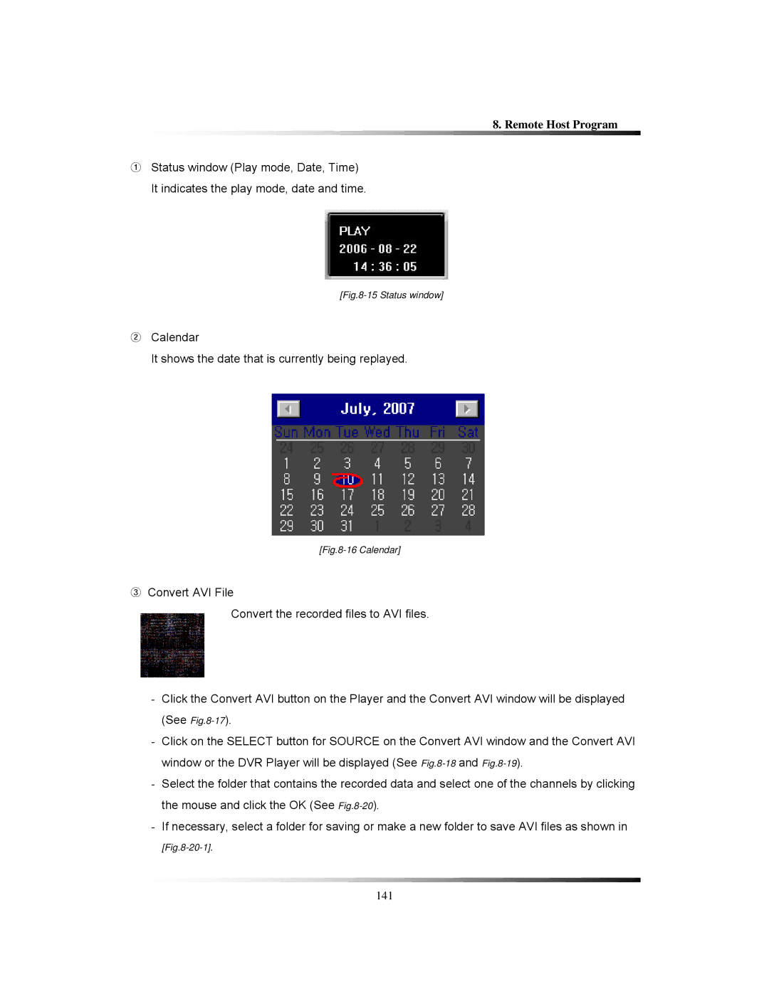 Clover Electronics TFT2288C, TFT2284C, LCD2284DVR, LCD2288DVR instruction manual 141 