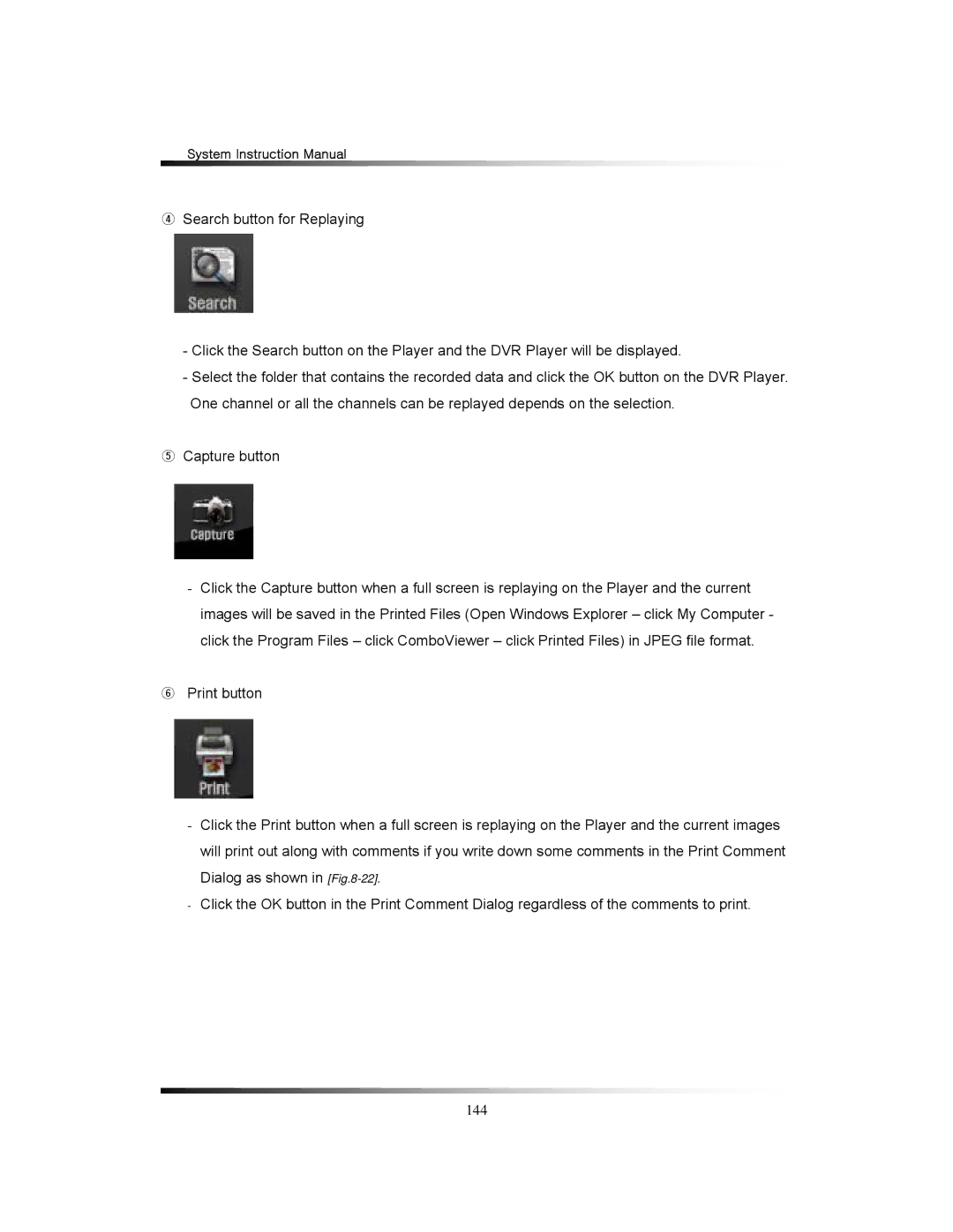 Clover Electronics TFT2284C, TFT2288C, LCD2284DVR, LCD2288DVR instruction manual 144 