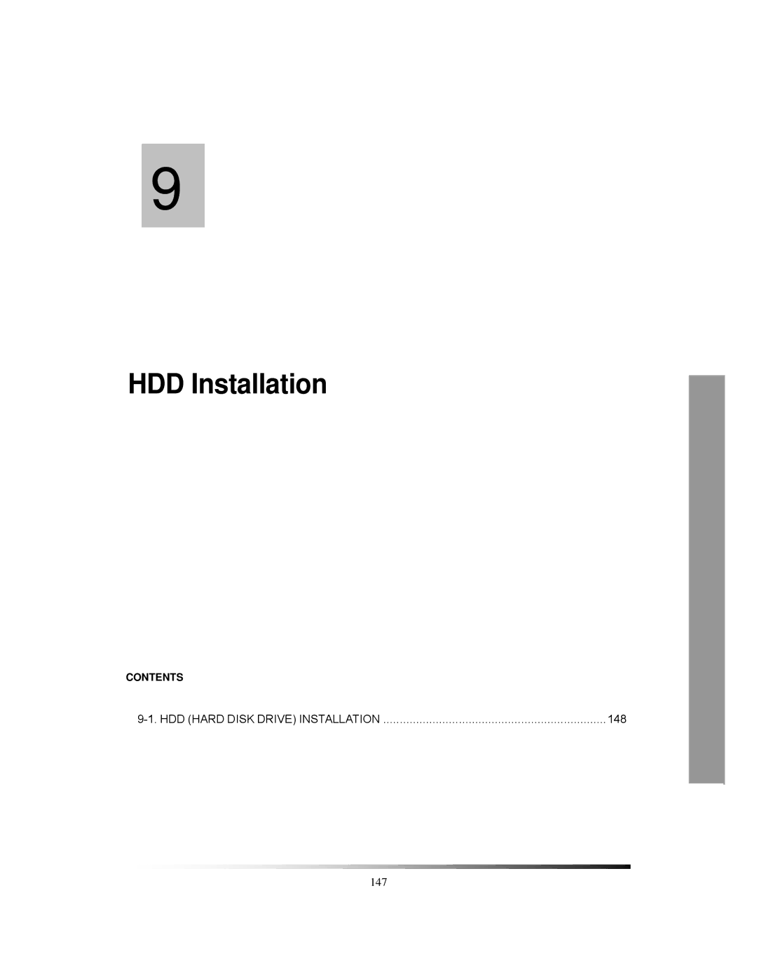 Clover Electronics LCD2288DVR, TFT2284C, TFT2288C, LCD2284DVR instruction manual HDD Installation 