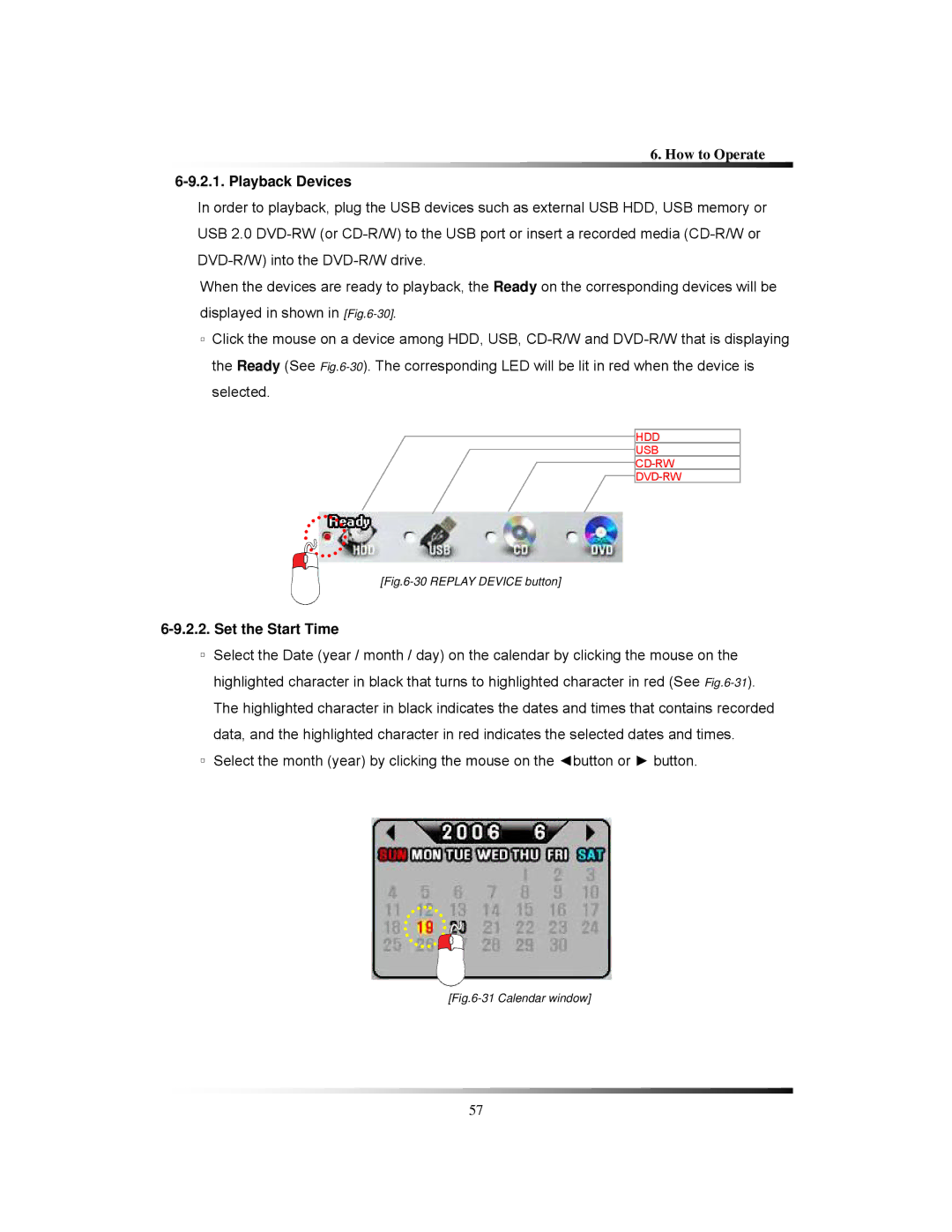 Clover Electronics TFT2288C, TFT2284C, LCD2284DVR, LCD2288DVR instruction manual Playback Devices, Set the Start Time 