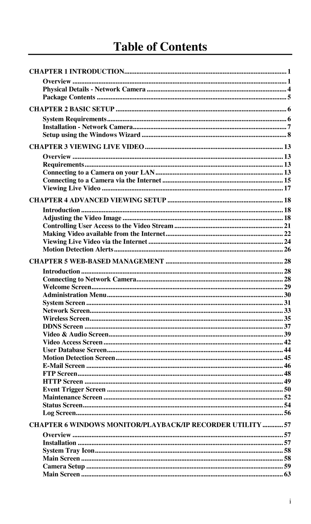 CNET CIC-930W manual Table of Contents 