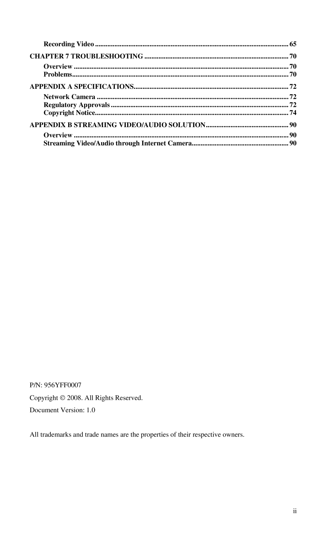 CNET CIC-930W manual Recording Video, Overview Problems, Network Camera Regulatory Approvals Copyright Notice 