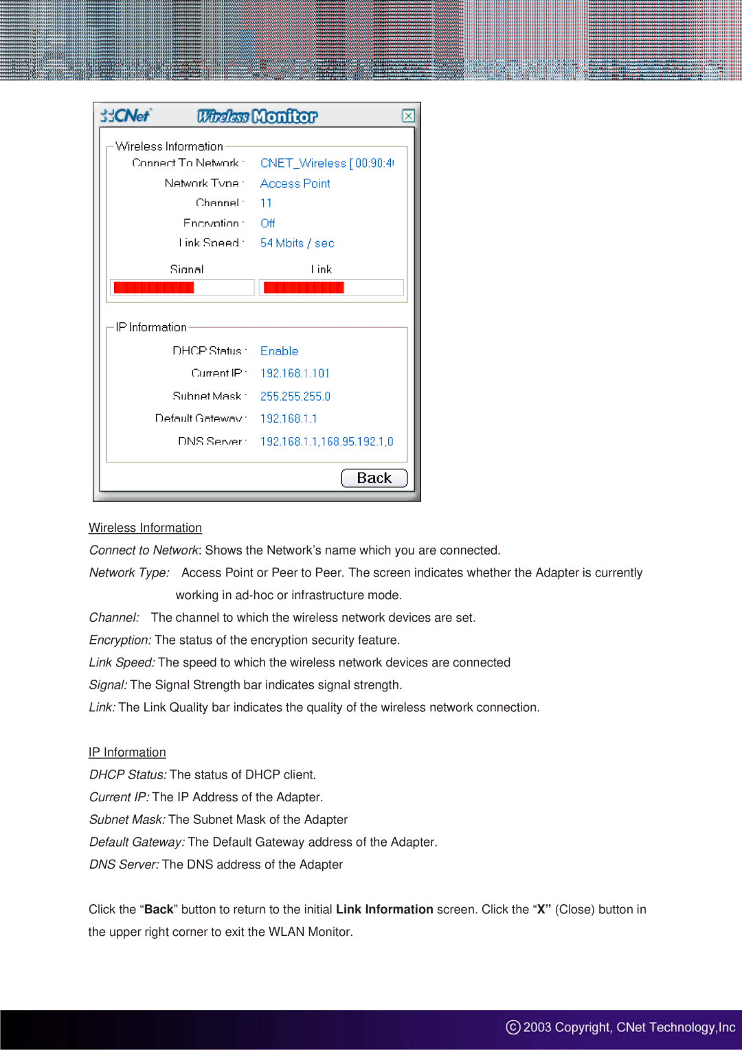 CNET CWP-800 manual 