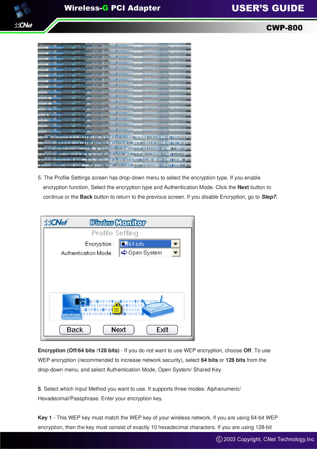 CNET CWP-800 manual 