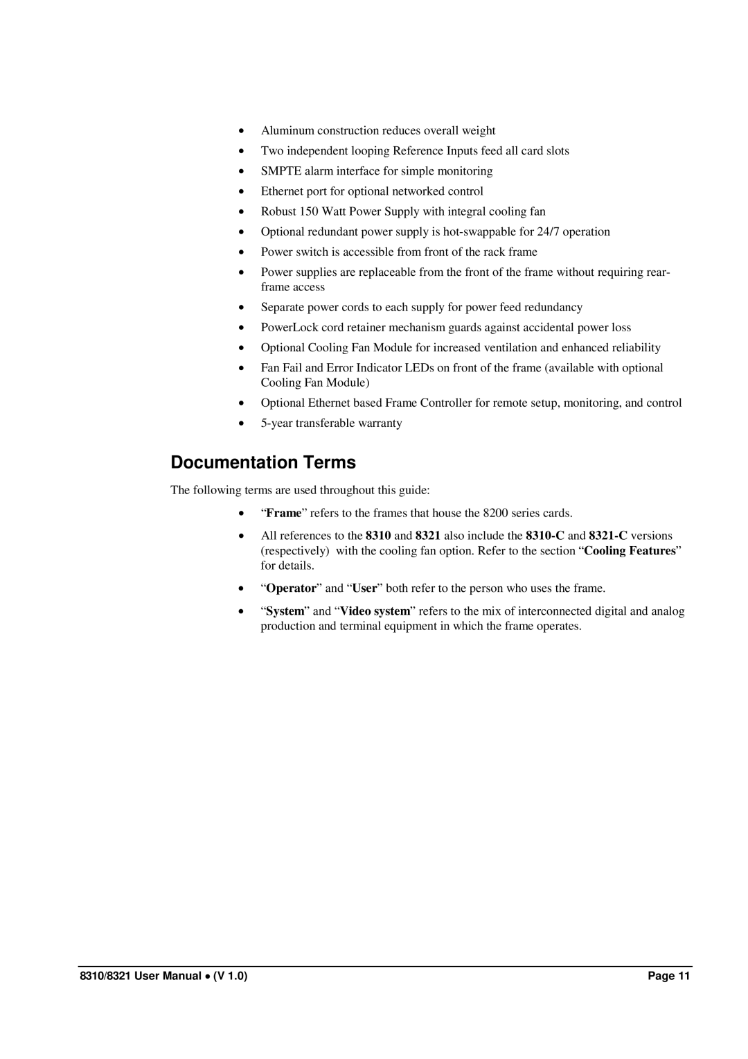 Cobalt Networks 8321(-C), 8310(-C) user manual Documentation Terms 