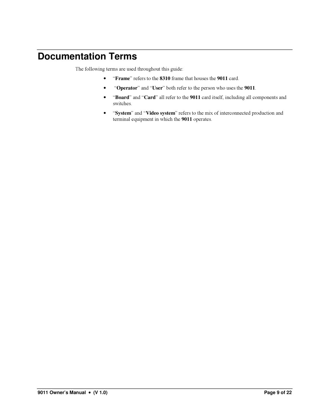 Cobalt Networks 9011 owner manual Documentation Terms 