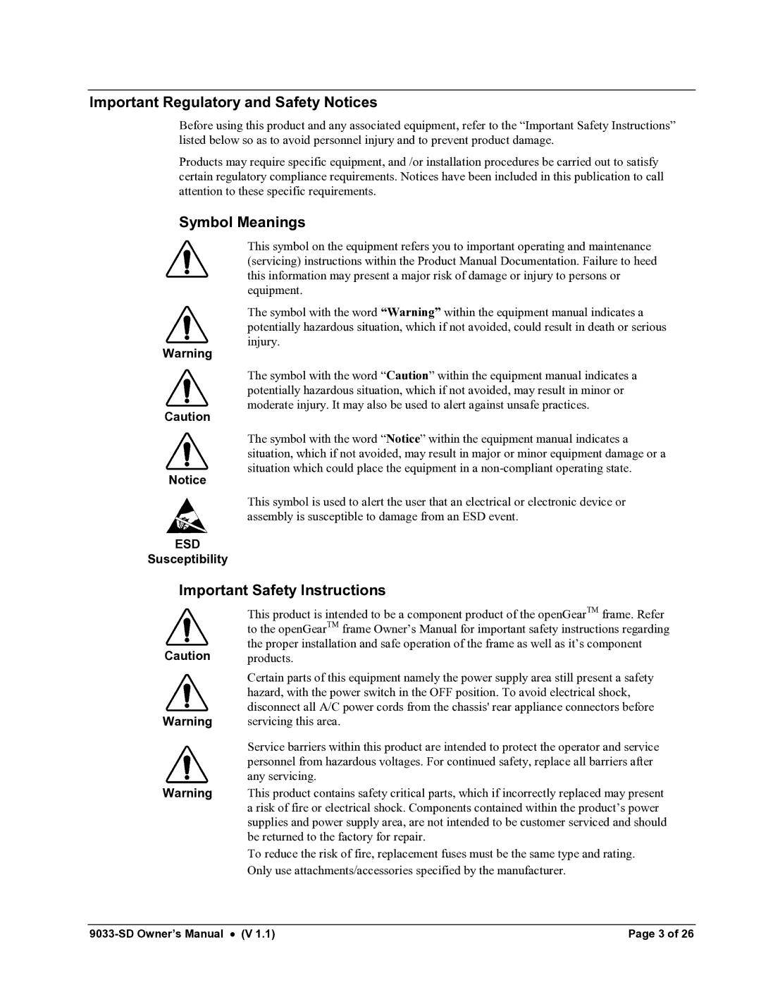 Cobalt Networks 9033-SD owner manual Important Regulatory and Safety Notices 