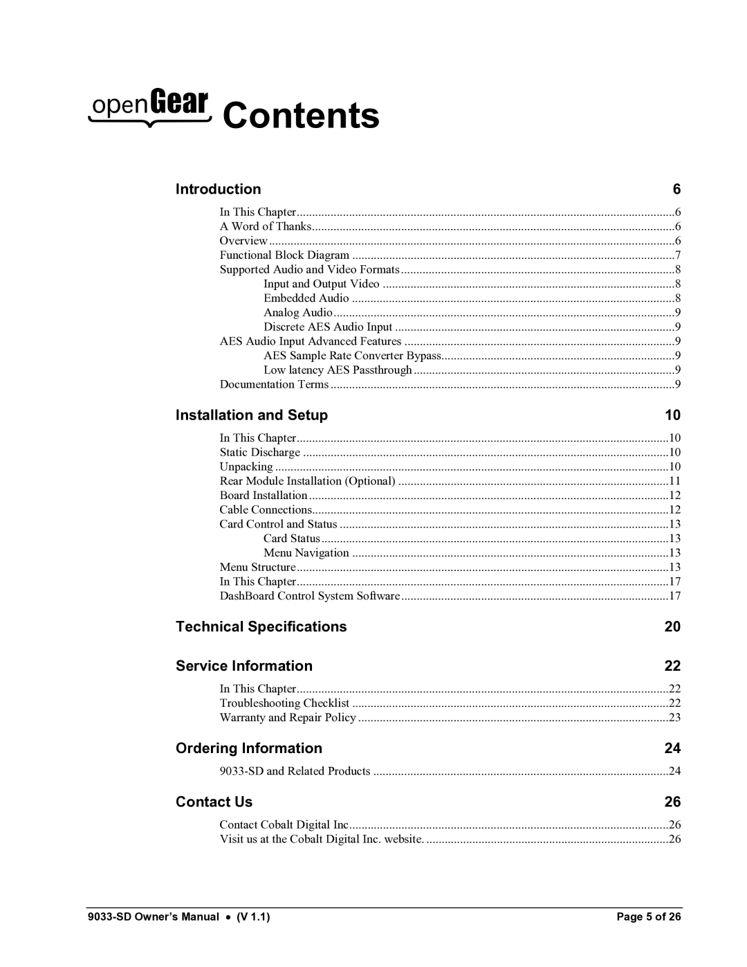 Cobalt Networks 9033-SD owner manual Contents 