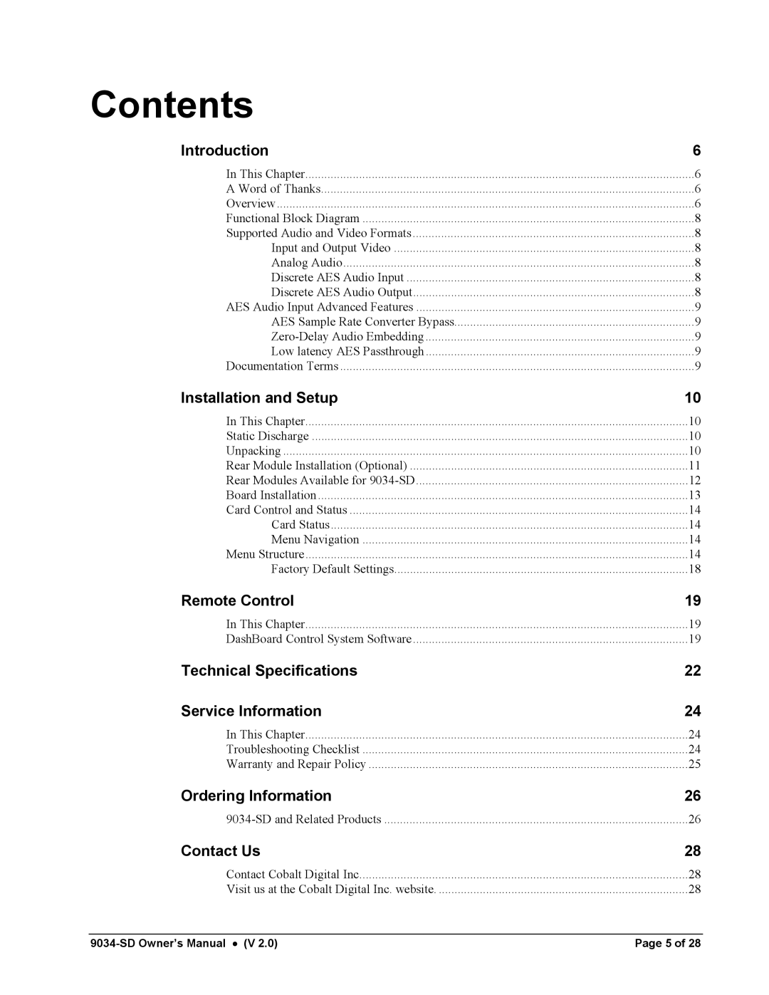 Cobalt Networks 9034-SD owner manual Contents 