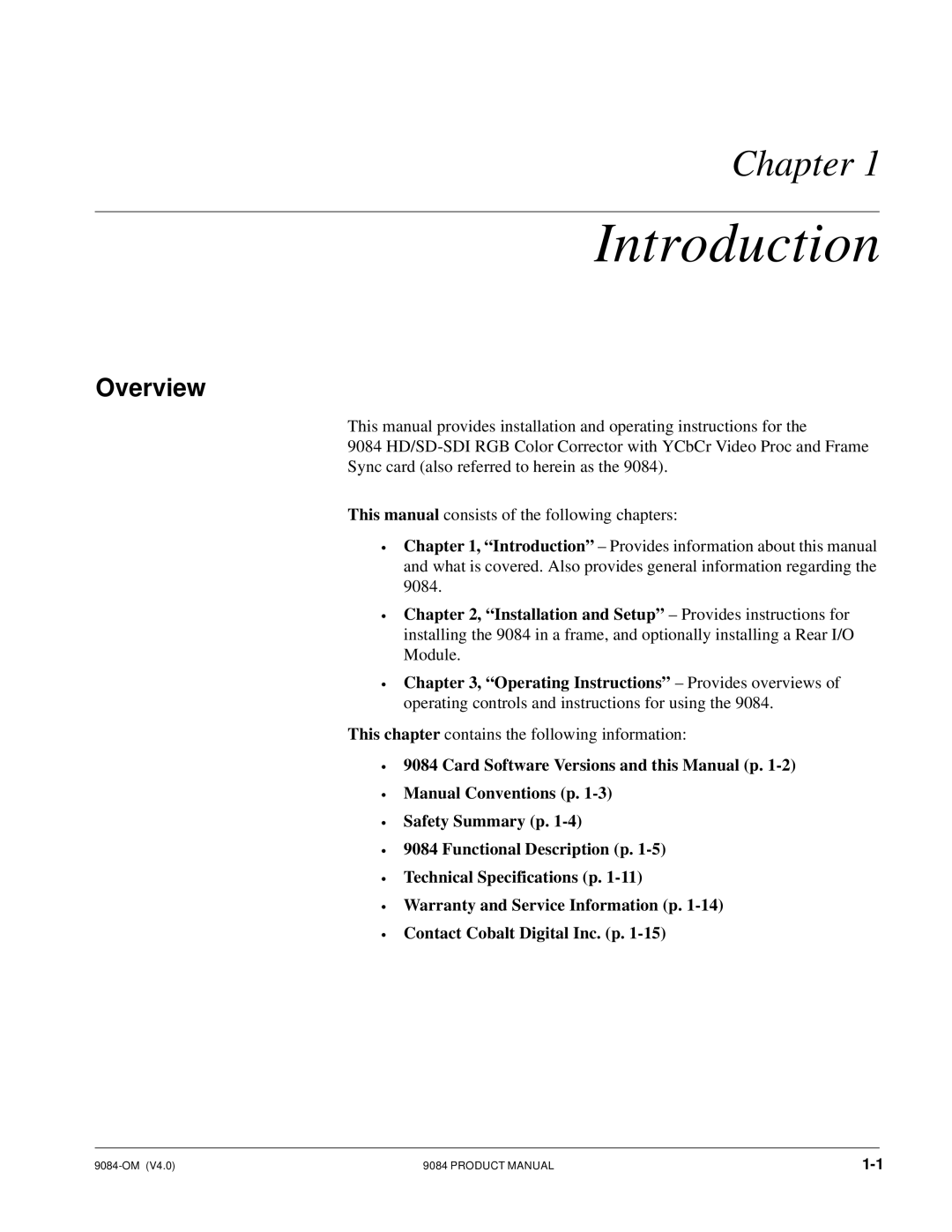 Cobalt Networks 9084 manual Introduction, Overview 