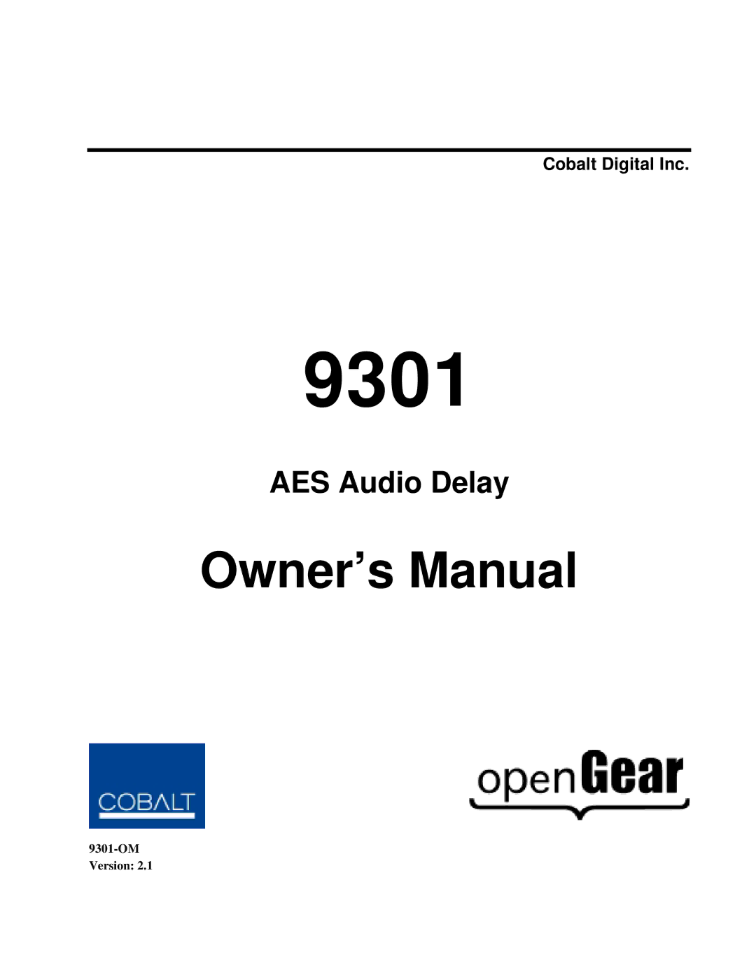 Cobalt Networks 9301 owner manual 