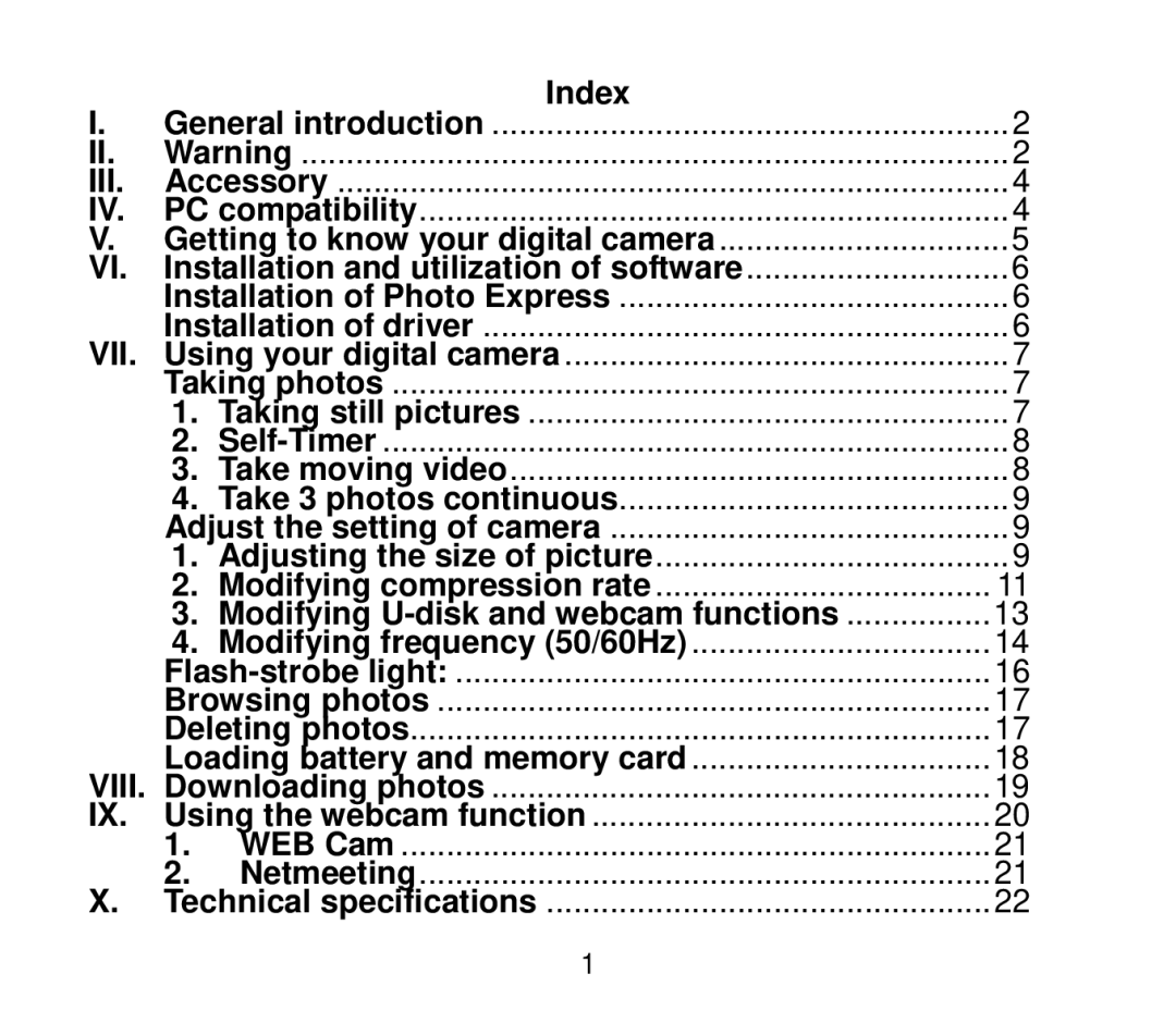 Cobra Digital DC4200 user manual General introduction, Iii 