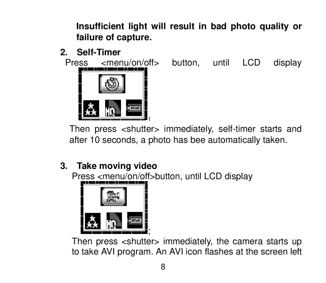 Cobra Digital DC4200 user manual Take moving video 