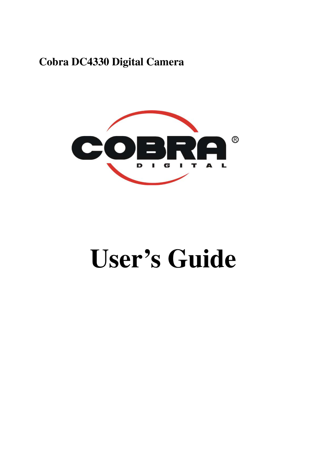 Cobra Digital DC4330 manual User’s Guide 