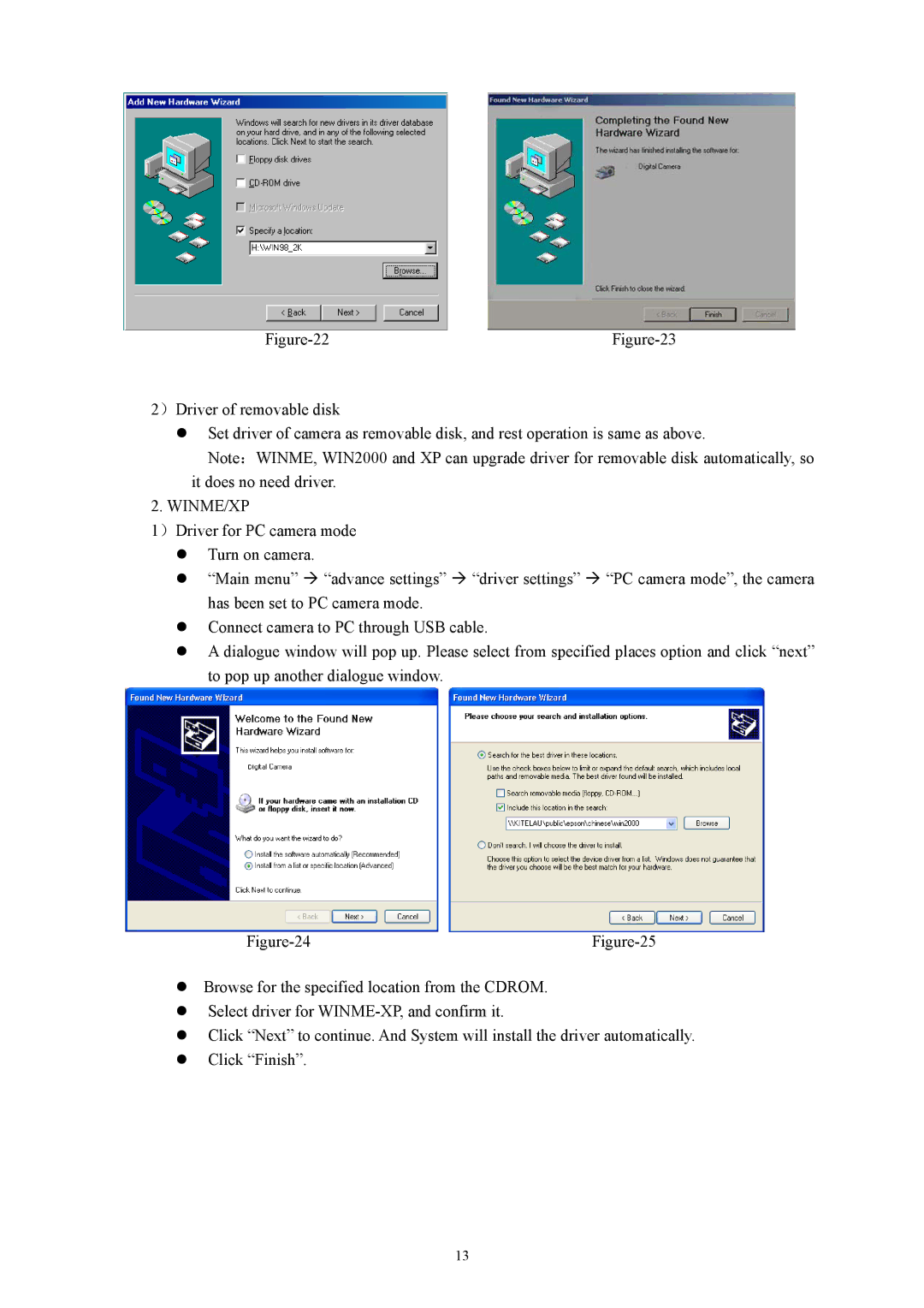 Cobra Digital DC4330 manual Winme/Xp 