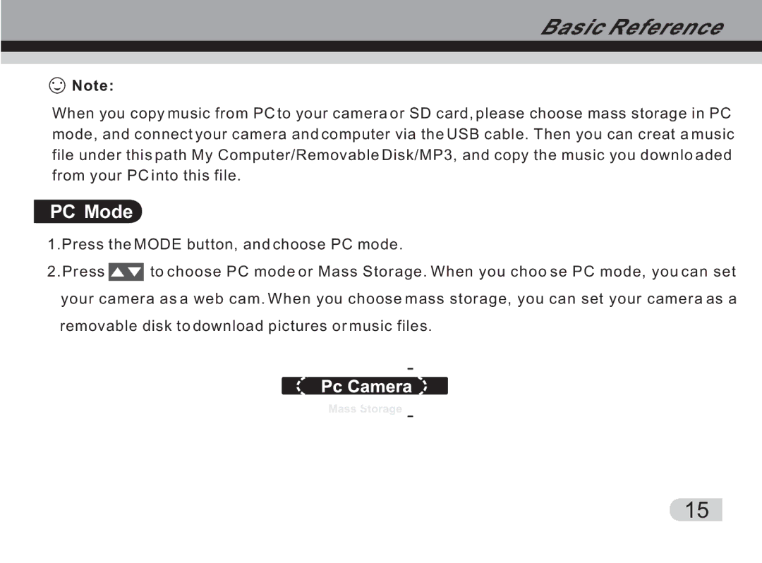 Cobra Digital DVC3300 manual PC Mode 