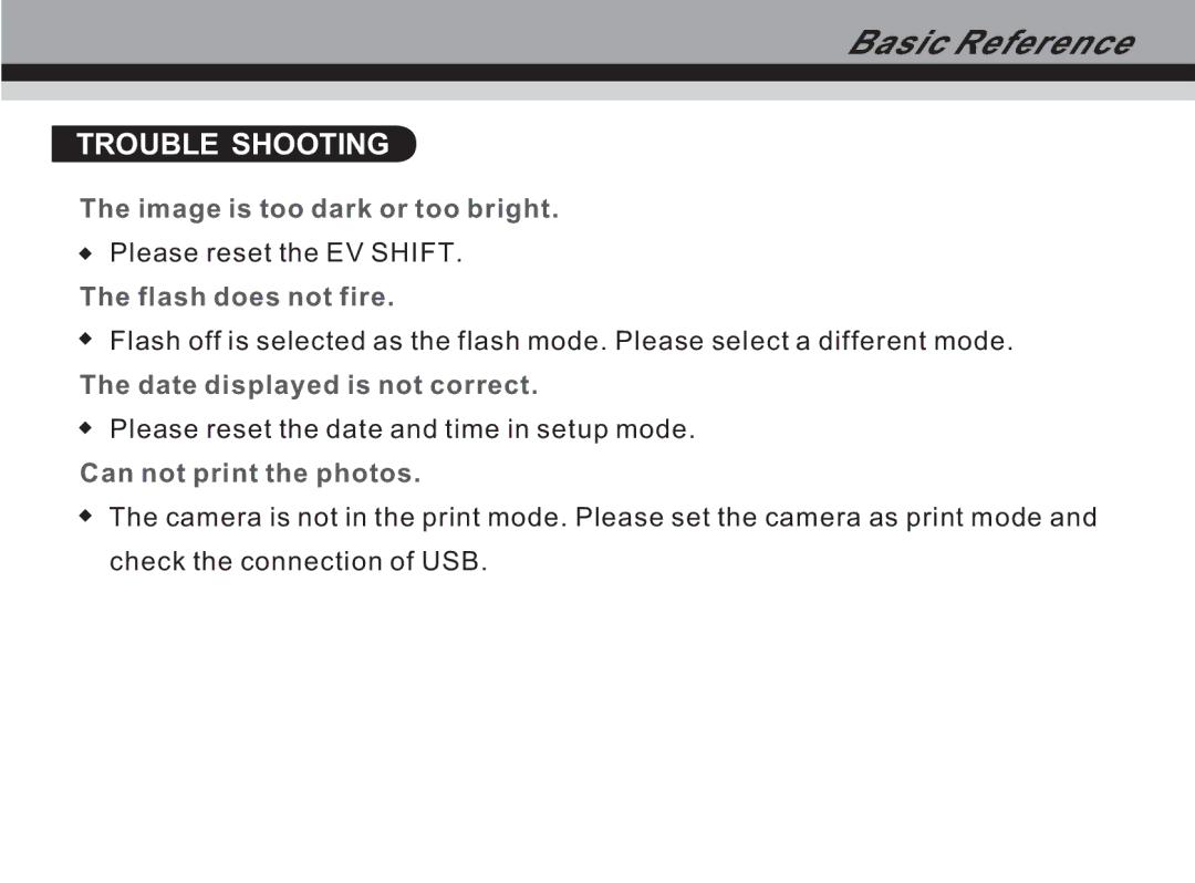 Cobra Digital DVC3300 manual Image is too dark or too bright 