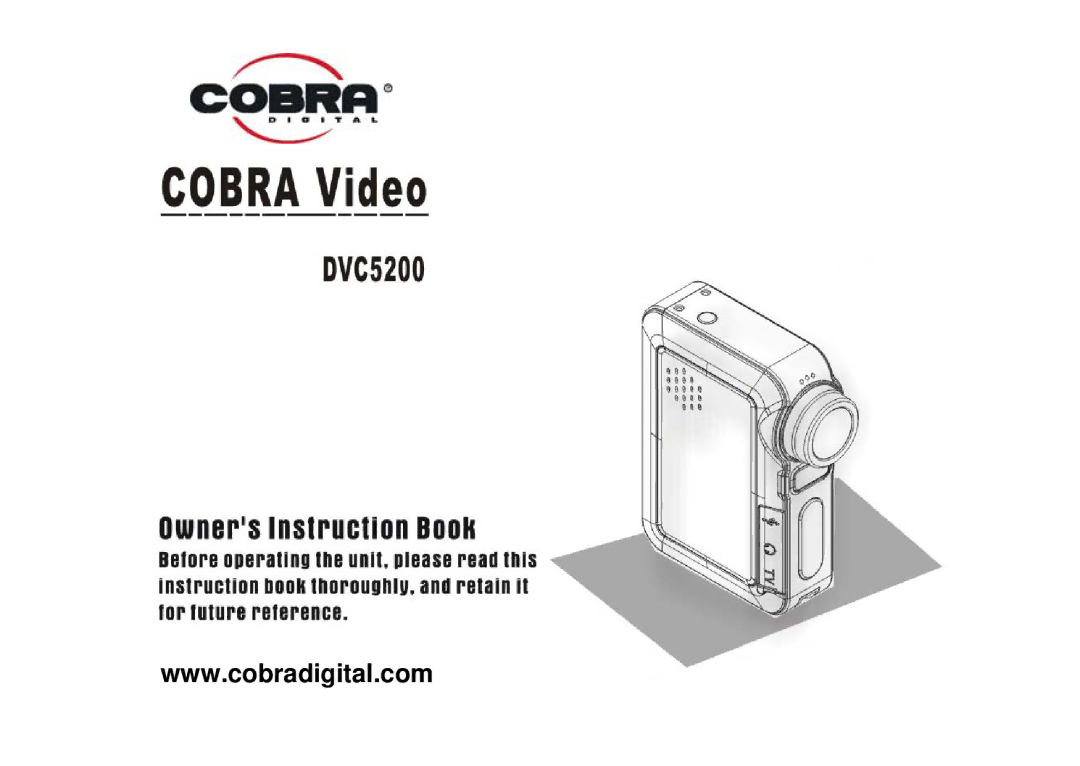 Cobra Digital DV500, DVC5200 manual 