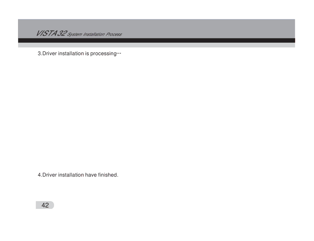 Cobra Digital PT2000 manual Vista 32 System Installation Process 