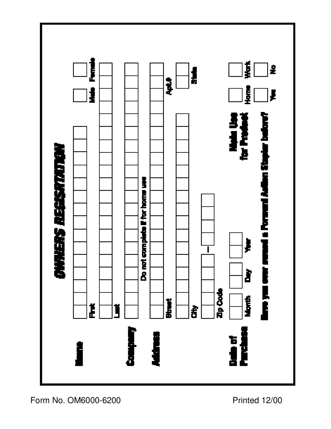 Cobra Electronics 6000 6100 6200 instruction manual Form No. OM6000-6200 Printed 12/00 